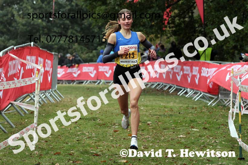 Junior womens 2021 National Cross Country Relays, Berry Hill Park, Mansfield. Photo: David T. Hewitson/Sports for All Pics